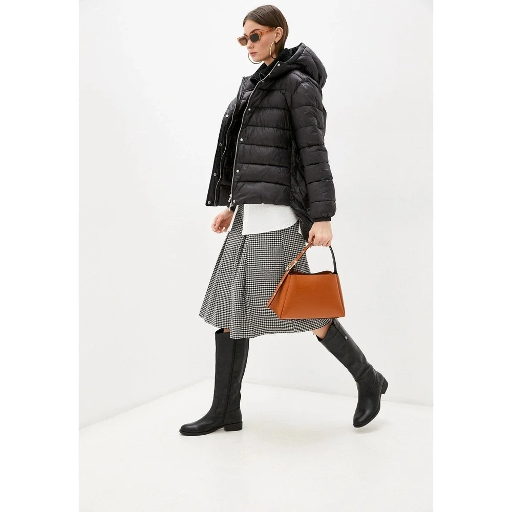 Patrizia Pepe- Premium Insulated Jacket-Italian Designer-Black-NWT Sz:38 Ret$407 - Picture 3 of 8